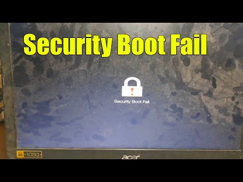 How to fix Security Boot Fail on Acer Laptop | Disable Secure Boot