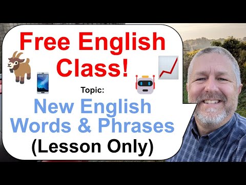 Let's Learn English! Topic: New English Words and Phrases 📱📈🐐 (Lesson Only)