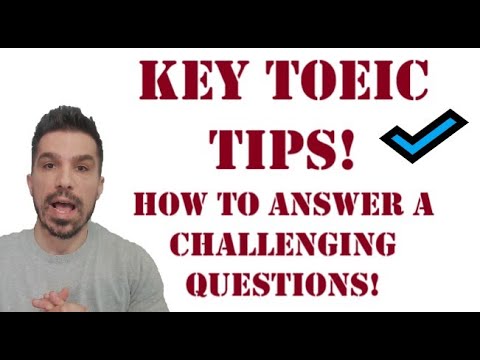 KEY TOEIC TIPS! LET'S ANSWER A DIFFICULT QUESTION & IMPROVE YOUR TOEIC SCORE  #passtoeic #toeictips