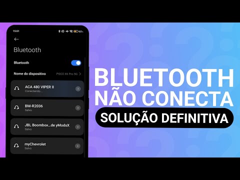 BLUETOOTH NÃO CONECTA COMO RESOLVER