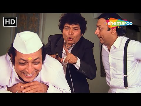 तुम्हारी सच बोलने की बीमारी अभी ठीक करता हूँ - ASRANI COMEDY SCENE - Jaisi Karni Waisi Bharni