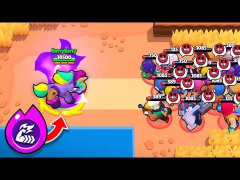 OP BERRY HYPERCHARGE BREAKS THE GAME! (Brawl Stars 2024 Funny Moments #161)