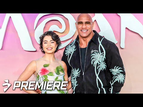 MOANA 2 UK Premiere | Dwayne Johnson, Auli‘i Cravalho