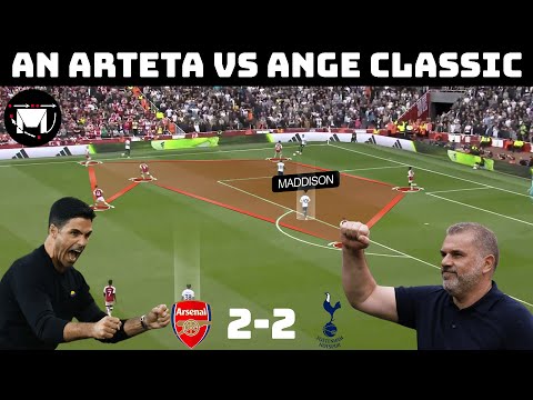 Tactical Analysis : Arsenal 2-2 Tottenham | Arteta and Ange Go Toe To Toe|