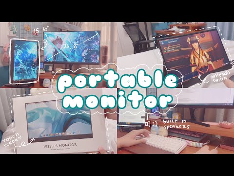 🎮 a minimalist? portable monitor for gaming & daily tasks || vissles touchscreen 15.6” w/ speakers