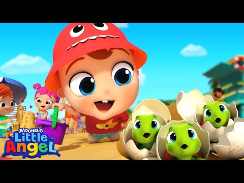 Beach Rescue Team | Little Angel And Friends Kid Songs