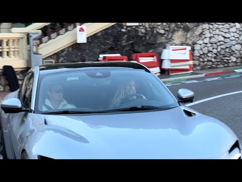 Nico Rosberg with his family in the purosangue enjoying the V12 in Monaco