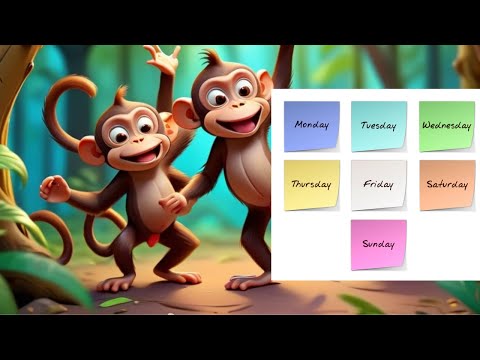 🌟 how to easily learn the Days of the Week!  Catchy Song for Kids and Toddlers - monday to sunday 🎶