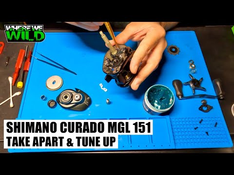 SHIMANO CURADO MGL 151 - Take Apart & Tune Up - Reel Maintenance