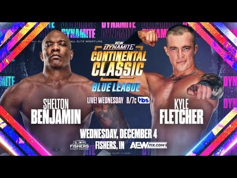 AEW Dynamite Shelton Benjamin vs Kyle Fletcher Continental Classic (SIM)