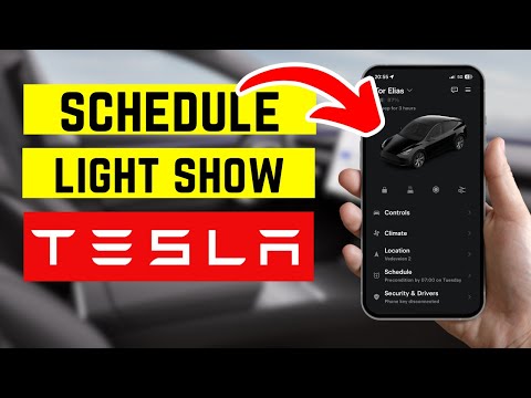 Tesla: How to Schedule Light Shows using your Mobile - 2024