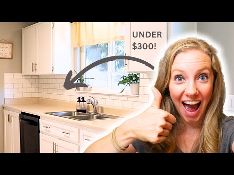 Kitchen BACKSPLASH on a budget! | Clean White Kitchen Refresh