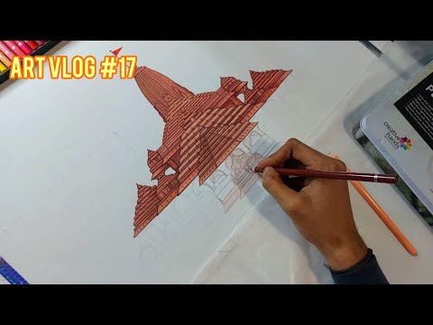 ART VLOG #17 | OUTLINE HI DRAW KAR PAYA 🙄