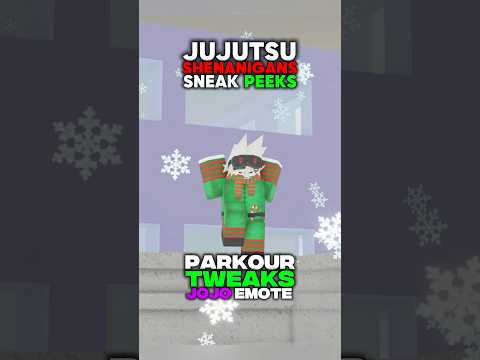 JOJO EMOTE, NEW PARKOUR!!#jujutsushenanigans #roblox #foryou  #shenanigans #jjk #jjs #anime #gojo