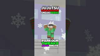 JOJO EMOTE, NEW PARKOUR!!#jujutsushenanigans #roblox #foryou  #shenanigans #jjk #jjs #anime #gojo