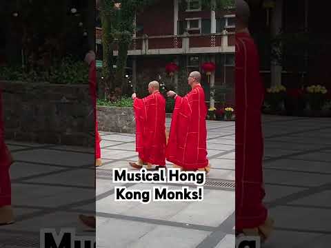 Musical Monks! #ngongping #hongkong #monks