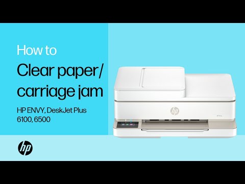 Clear paper/carriage jam and tray problems | HP ENVY 6100/6500 & HP DeskJet Plus 6100/6500 printers