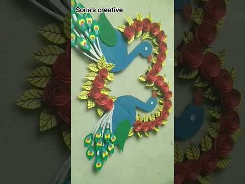 home made wall hanging making #homedecor #wallhanging #handmade #viralvideo #youtubeshorts  #craft