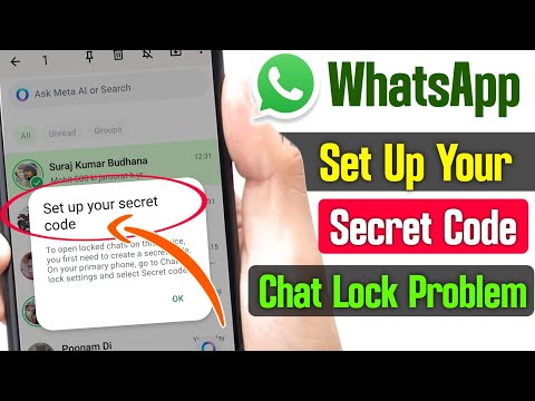 set up your secret code whatsapp web | set up your secret code whatsapp problem | whatsapp chat lock