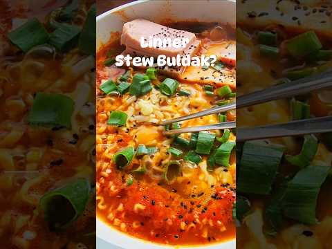 Buldak stew ramen? #spicynoodles #asmrfoodvideos #asmrnoodles #buldakramen #stewramen #spicy #food