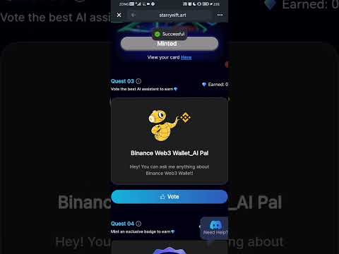 BINANCE WEB3xSTARRYNIFTY NEW EVENT WITH LITTLE INVESTMENT #WEB3 #BINANCEWEB3