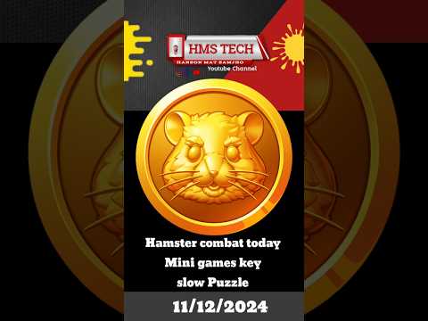 Hamster combat mini Game | Hamster Mini Game today | #hamsterkombat #minigames #today #hmstech