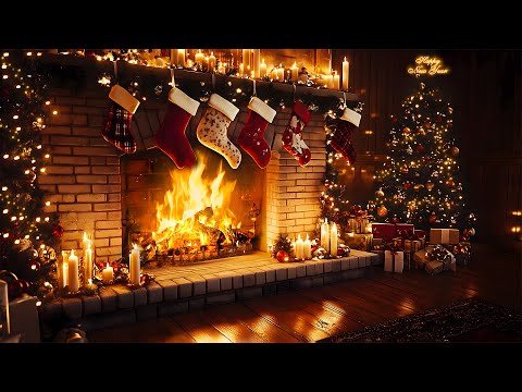 Cozy Xmas Fireplace 🔥 Crackling Fire Sounds in Relax Ambience to Relieve Stress and Cure Insomnia