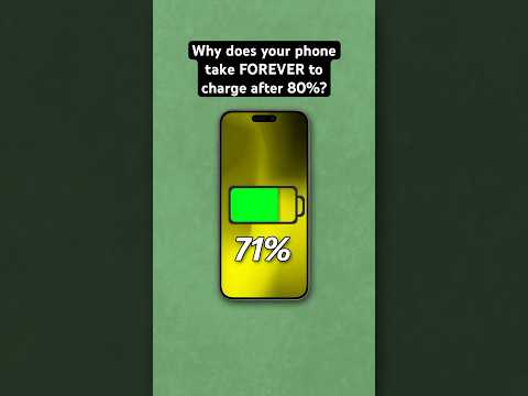 Why does your phone take FOREVER to charge after 80%?