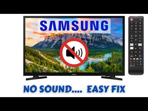 No Sound on Samsung TV - Easy Fix !!