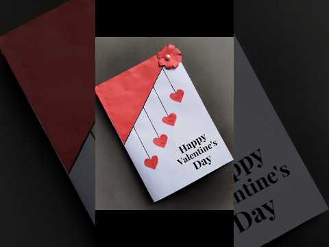 DIY Valentine's Day Greeting Card #valentinesdaygift #cardmaking   #valentinesdaycardhandmade #viral