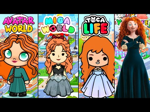 MERIDA  / VALENTE / in the versions TOCA LIFE , AVATAR WORLD, MIGA WORLD E YOYA WORLD