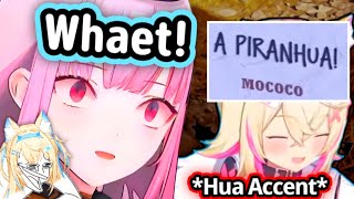 Mococo Uses Her Accent Even When Writing Words【Hololive EN】