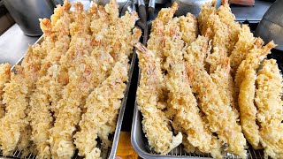 特大海老天ラッシュ！東京で驚異的な人気を誇る行列そば屋の１日丨Japanese Tempura Soba Noodles