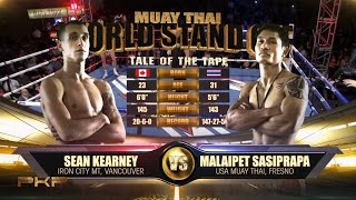 Malaipet Sasiprapa vs Sean Kearney - World Stand Off 4 - Push Kick Promotions