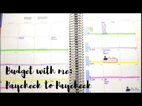 Budget with Me| May 2020 Living Paycheck to Paycheck