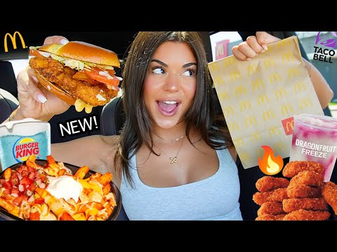 Eating NEW Fast Food Menu Items.. (DELICIOUS!)