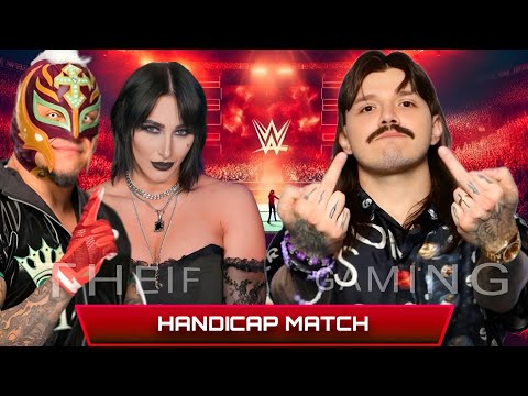 WWE 2K24 • Handicap Match - Rey Mysterio Rhea Ripley VS Dominik Mysterio | WWE