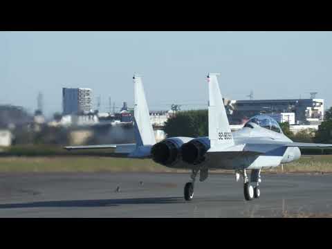 何があった! ?  F -15#098が2ケ月振りにテスト飛行を行いました。小牧基地