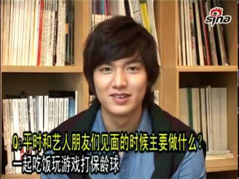 100805 Şina   Lee Min Ho Interview