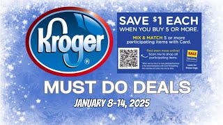 *WOW!* Kroger MUST DO Deals for 1/8-1/14 | MEGA SALE, MONEYMAKERS, & MORE