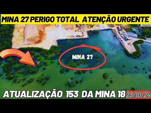 Atualização 153 da mina 18 da Braskem no Mutange | Maceió | Alagoas Brasil | visto de cima