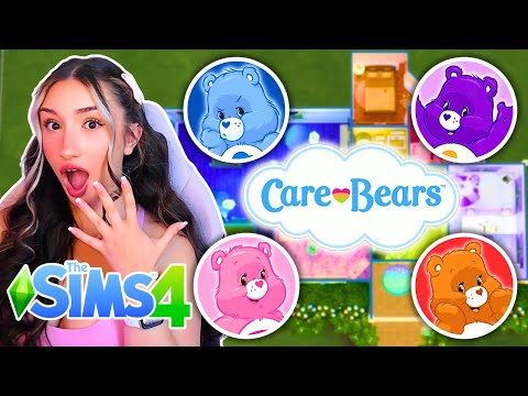 Building a Care Bear Cottage in The Sims 4