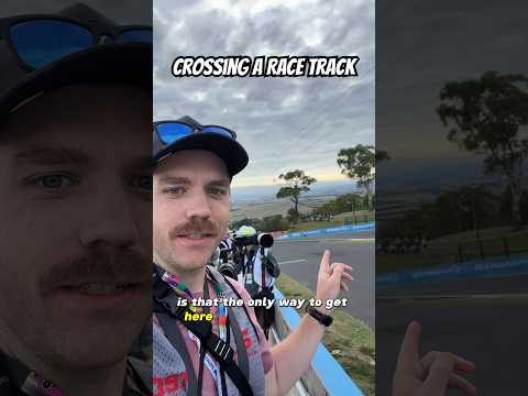 Crossing a race track?!?!?