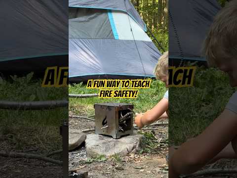 The ​⁠Landtyrn portable stove: fun way to teach kids about camp fire safety