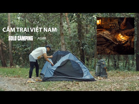 Solocamping - Camping in the woods, cooking and spending the night