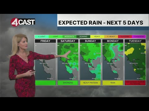 Parade of storms forecast for Bay Area