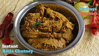 Instant Spicy Amla Chutney|ఉసిరికాయ పచ్చడి|వారం పాటు నిలవుంటుంది ఈ పచ్చడి| మర్చిపోలేరు దీని రుచి