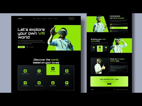 How To Build Responsive VR Website Design Using HTML CSS And JavaScript