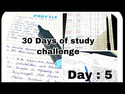 Day : 5 / 30 days of study challenge with me / How to practice for exams / My Lifestyle