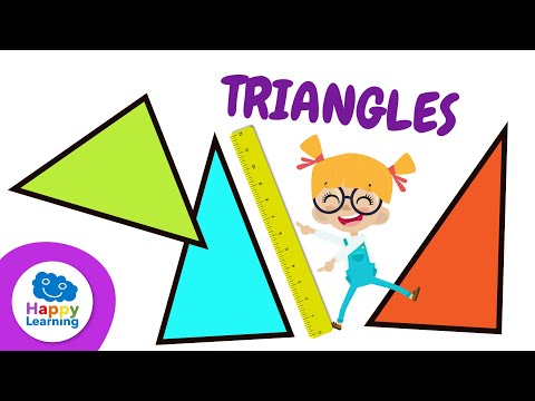 TRIANGLES AND GEOMETRY | Math for Kids | Happy Learning 🔺📐⚠️ #triangles #maths